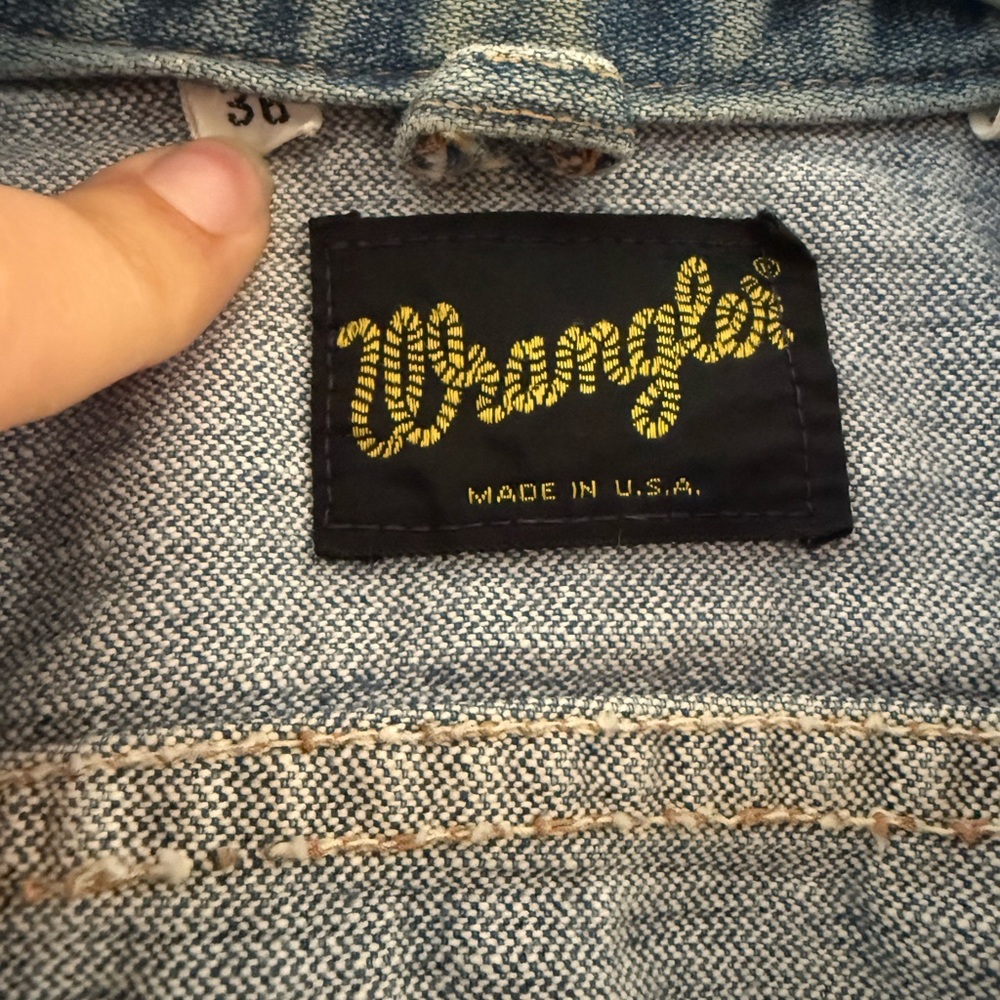 Wrangler Denim Jean Jacket 36 - Picture 2 of 4
